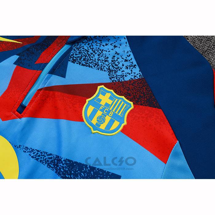 Tuta da Track di Felpa FC Barcellona Bambino 2025-2026 Multicolor